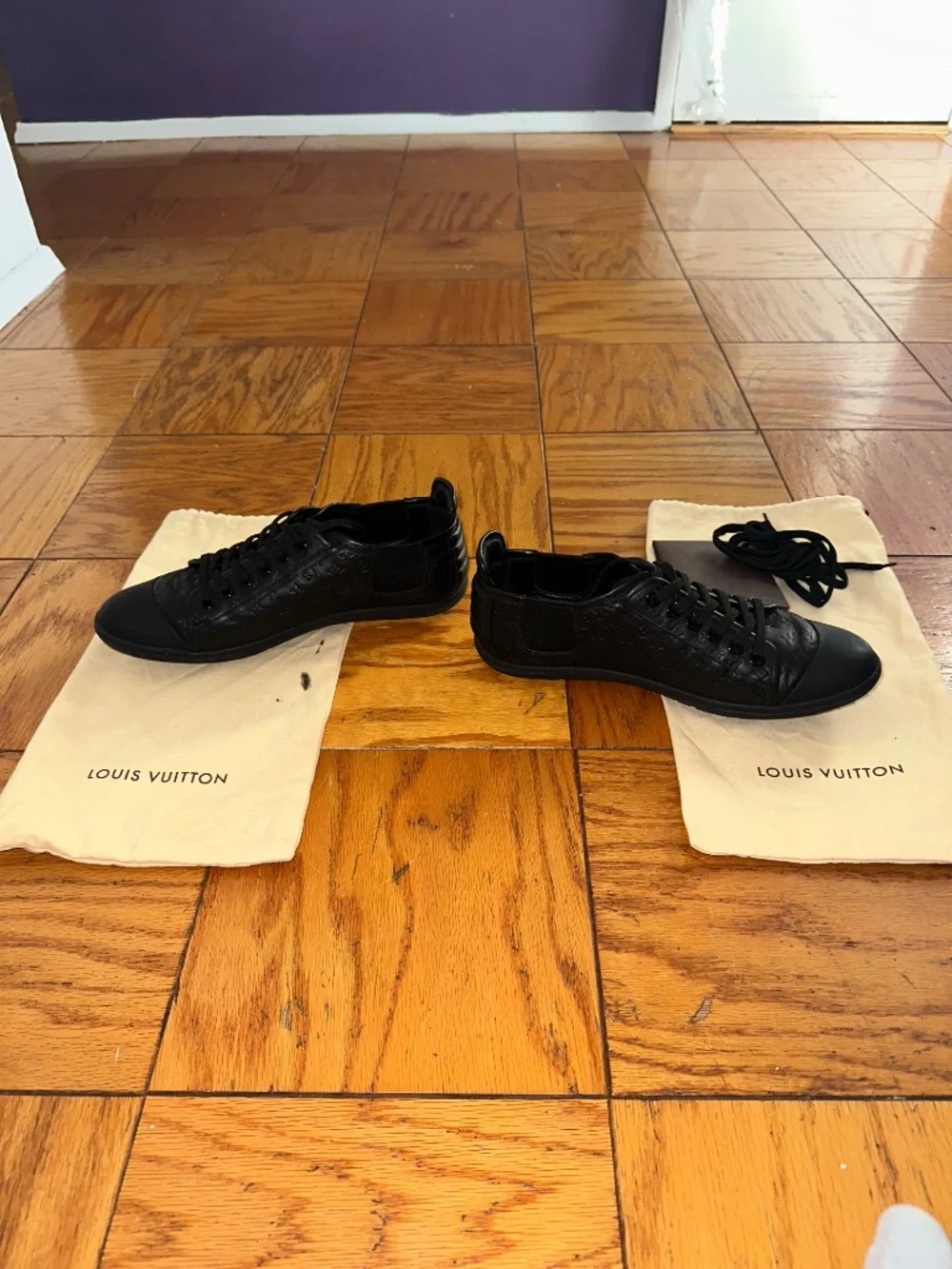 Louis Vuitton Black Monogram Sneakers